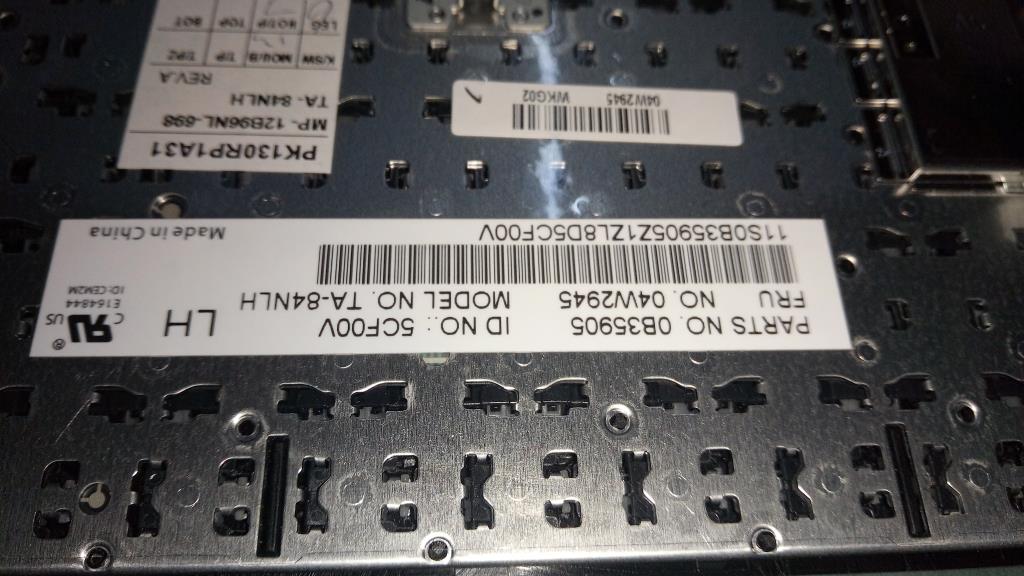 Lenovo Ki Keyboards Internal - 04W2945
