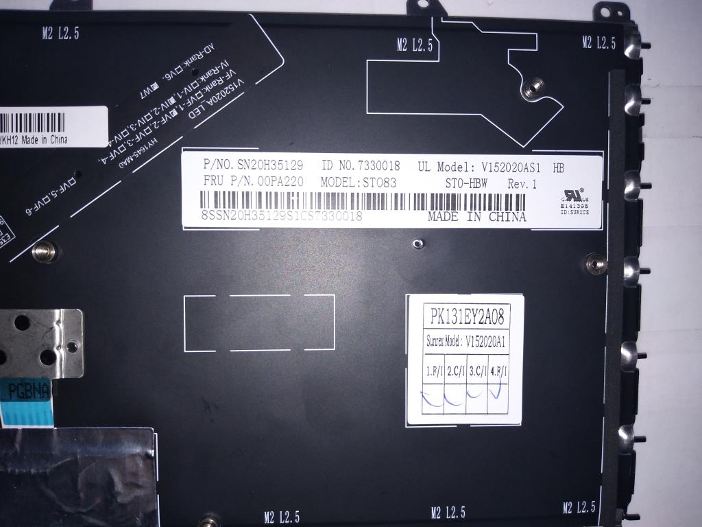 Lenovo Ki Keyboards Internal - 00PA220