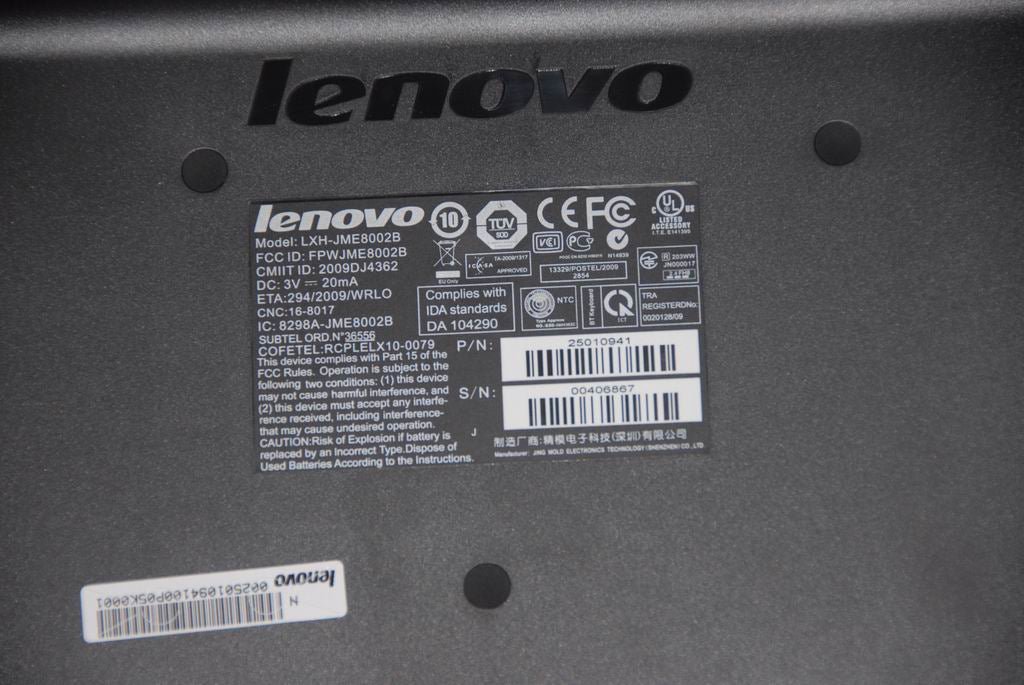 Lenovo 25010941 Keyboard Sunrex Lxh-Jme8002B(A