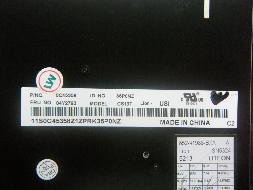 Lenovo Ki Keyboards Internal - 04Y2793