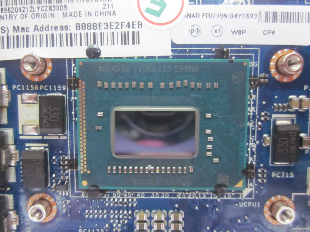 Lenovo Bdplanar W8P,I5-3210M,Uma,Int, - 04Y1693