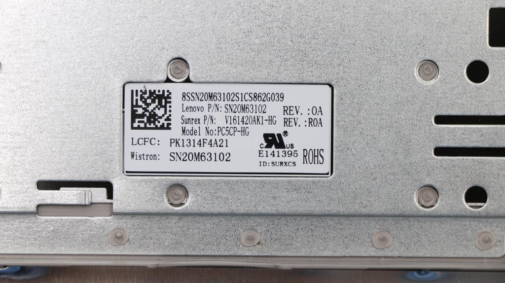 Lenovo Keyboard Internal Includes C-C - 5CB0R16675