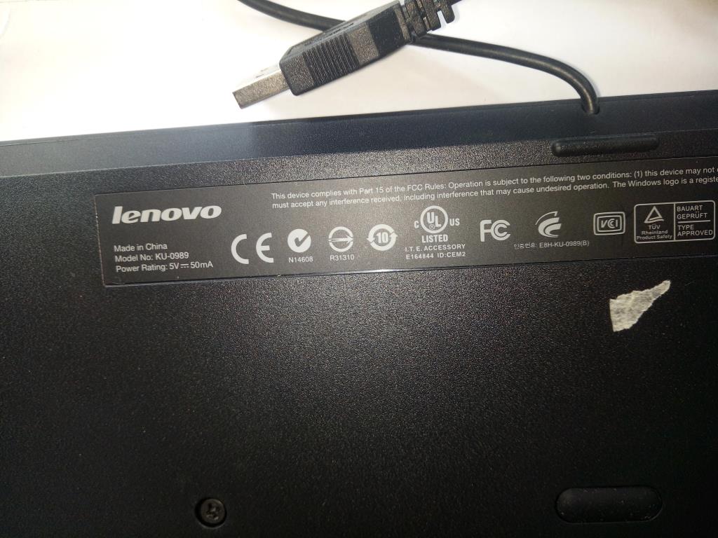 Lenovo 54Y9250 Keyboard:Lp Slim Usb Us103P