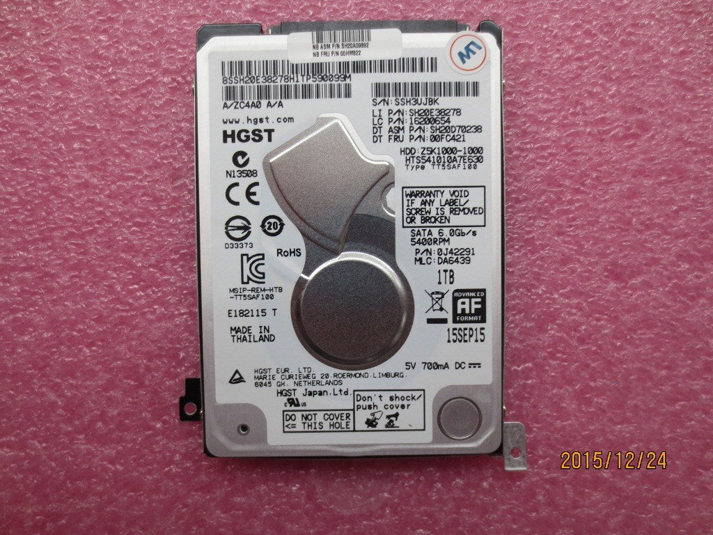 Lenovo Hd Hard Drives - 00HM822