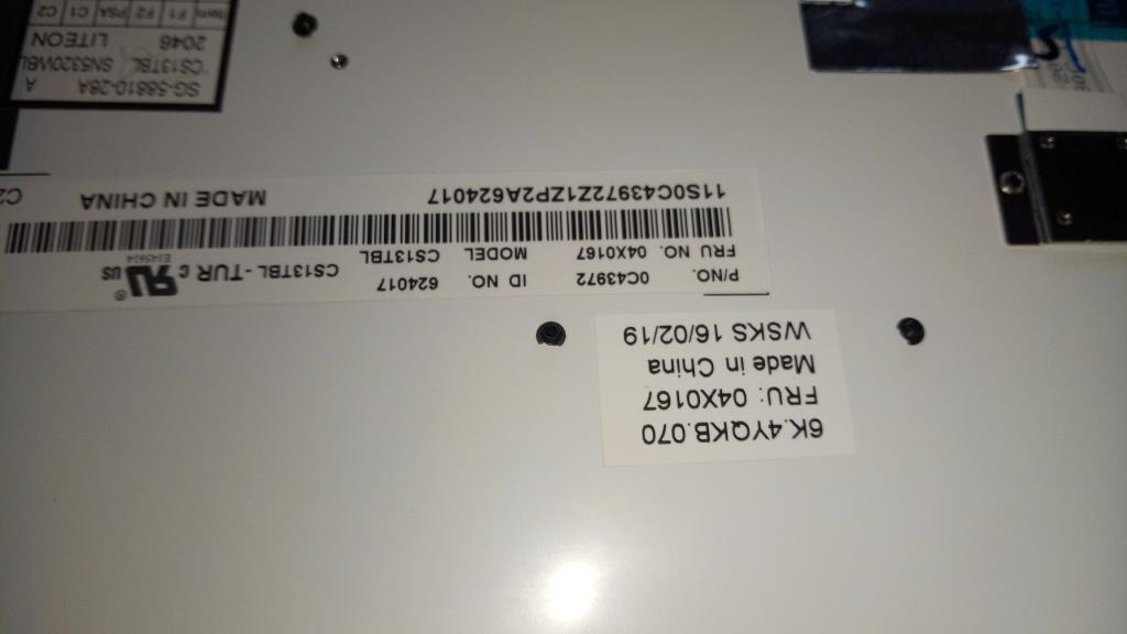 Lenovo Ki Keyboards Internal - 04X0167