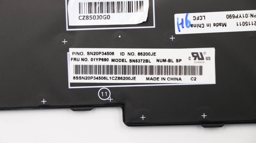 Lenovo 01YP690 Fru Como Nm Ltn Kbbl Bk Es