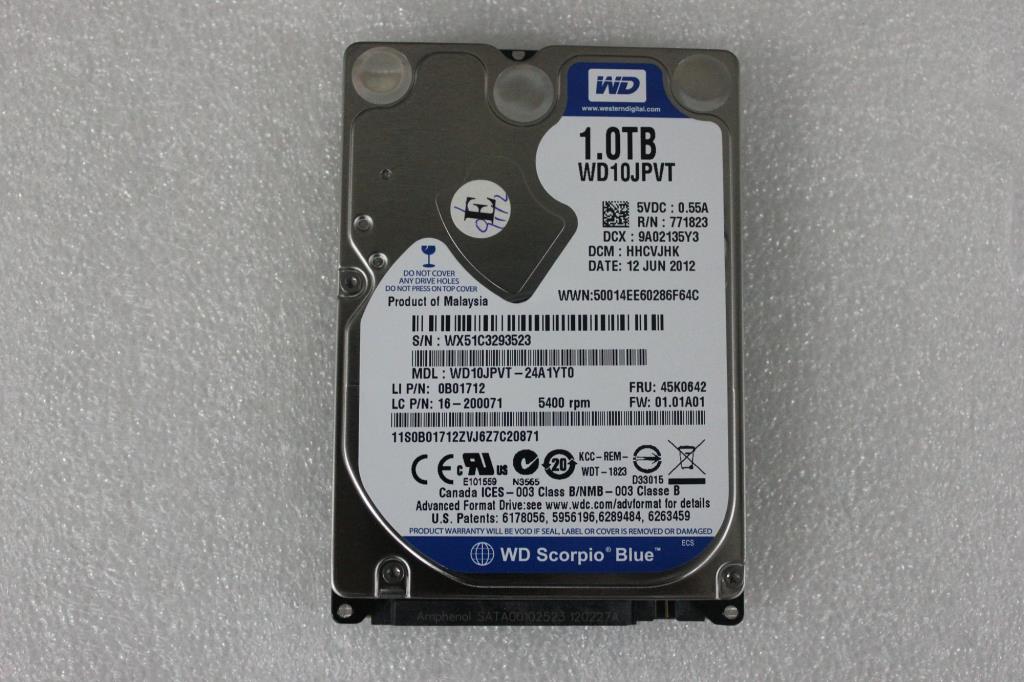 Lenovo 16200071 Hdd Wd Wd10Jpvt-24A1Yt0 5400Pr