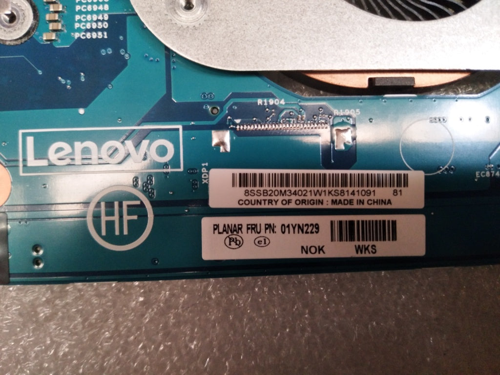 Lenovo 01YN229 Mb Nok I58250U Uhd 8G Ntpm Lrv