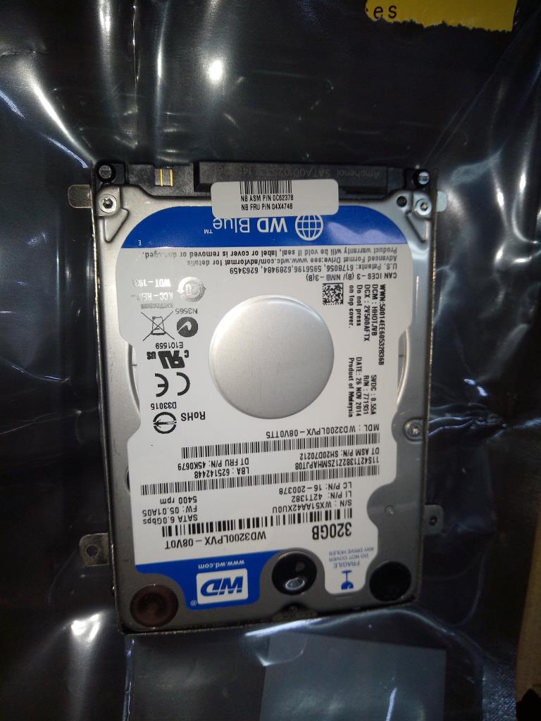Lenovo Disk Tray-Lioncr 5400Rpm 320Gb - 04X4748