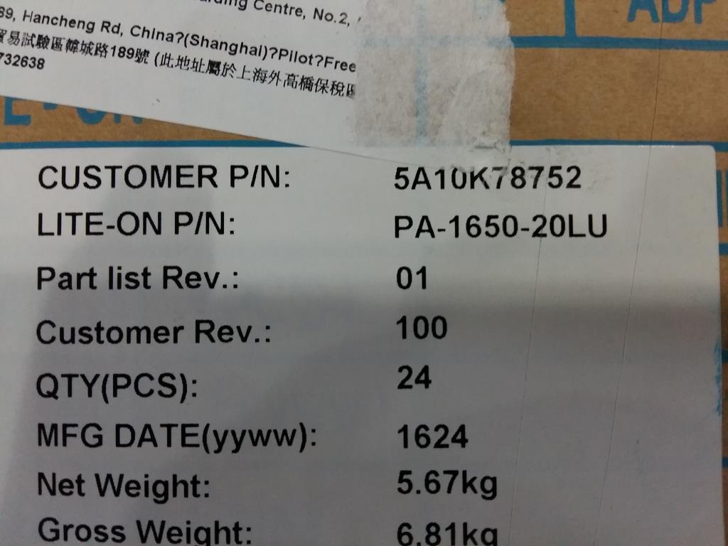 Lenovo Ad Ac Adapters - 5A10K78752