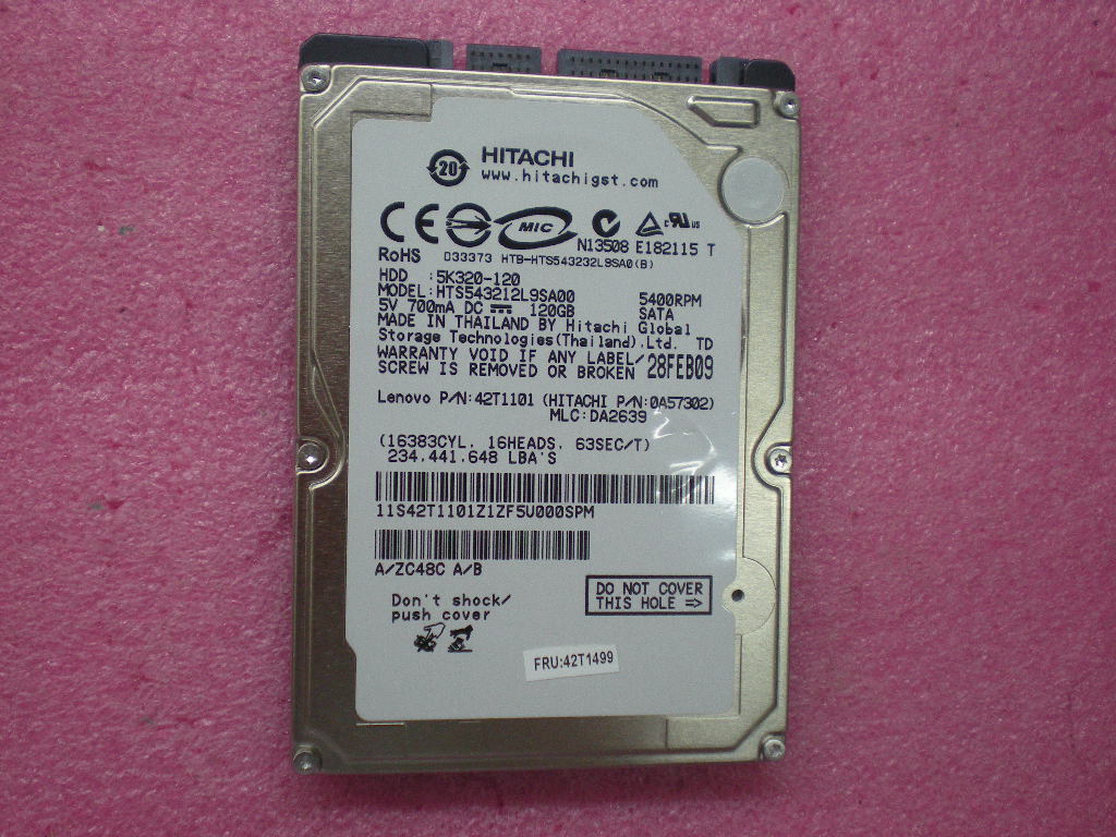 Lenovo 42T1499 Hdd120Gb