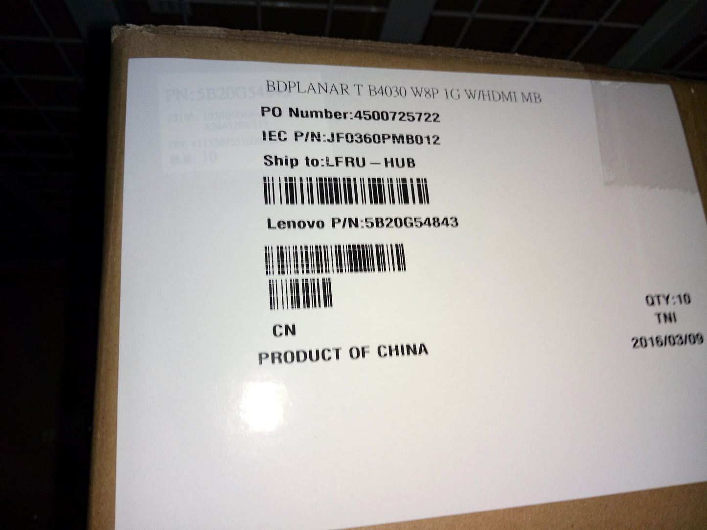 Lenovo Win 8 Mb - 5B20G54843
