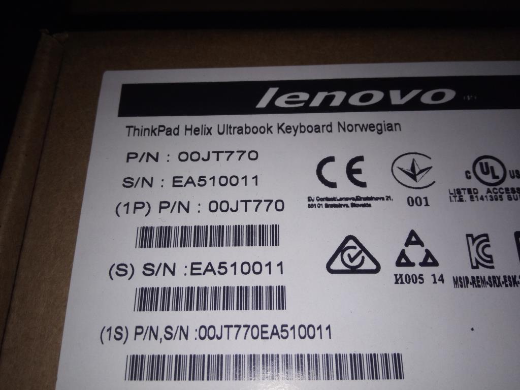 Lenovo Ki Keyboards Internal - 00JT770