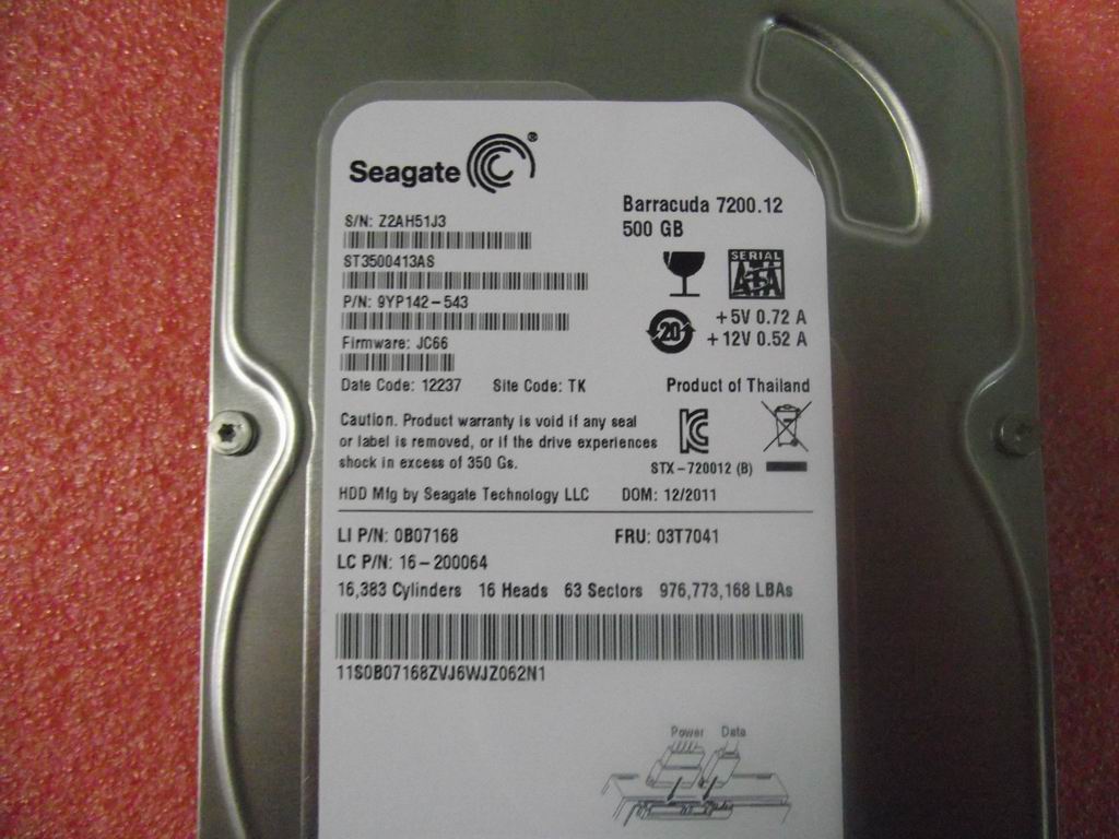 Lenovo 16200064 Hdd-Lh Sg Pharaoh6Gb/S St35004