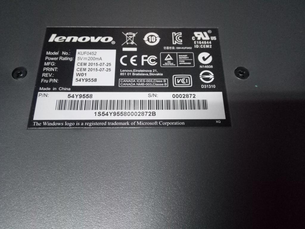 Lenovo Fingerprint(Epeat Gold) Japane - 54Y9558