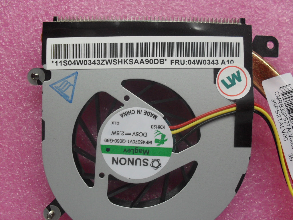 Lenovo Heatsk Thermal Module W/Fan In - 04W0343