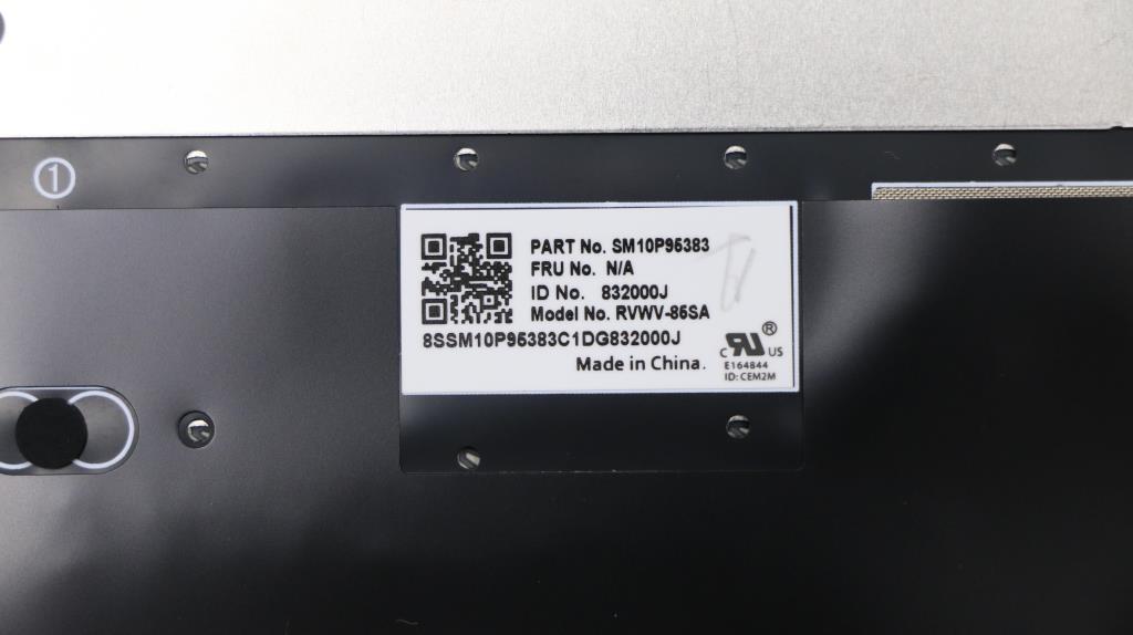 Lenovo 01LX887 Assembly Ccoverbkkbd Sicblchyf