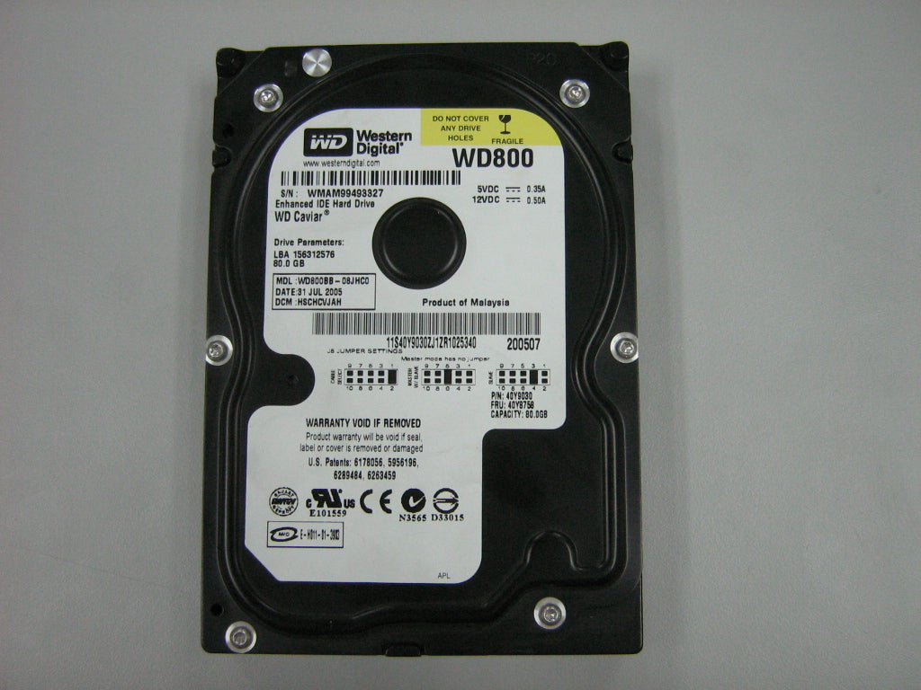Lenovo Driveh .80Gb Pata - 40Y8758