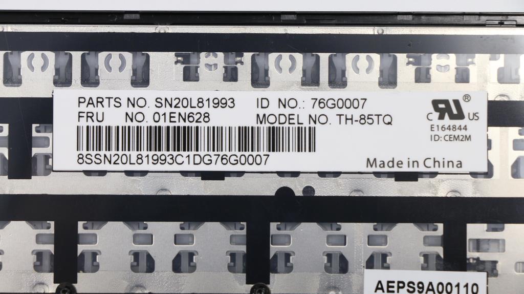 Lenovo Ps9 Kb(Turkey) 84, Cny, Blk Sp - 01EN628