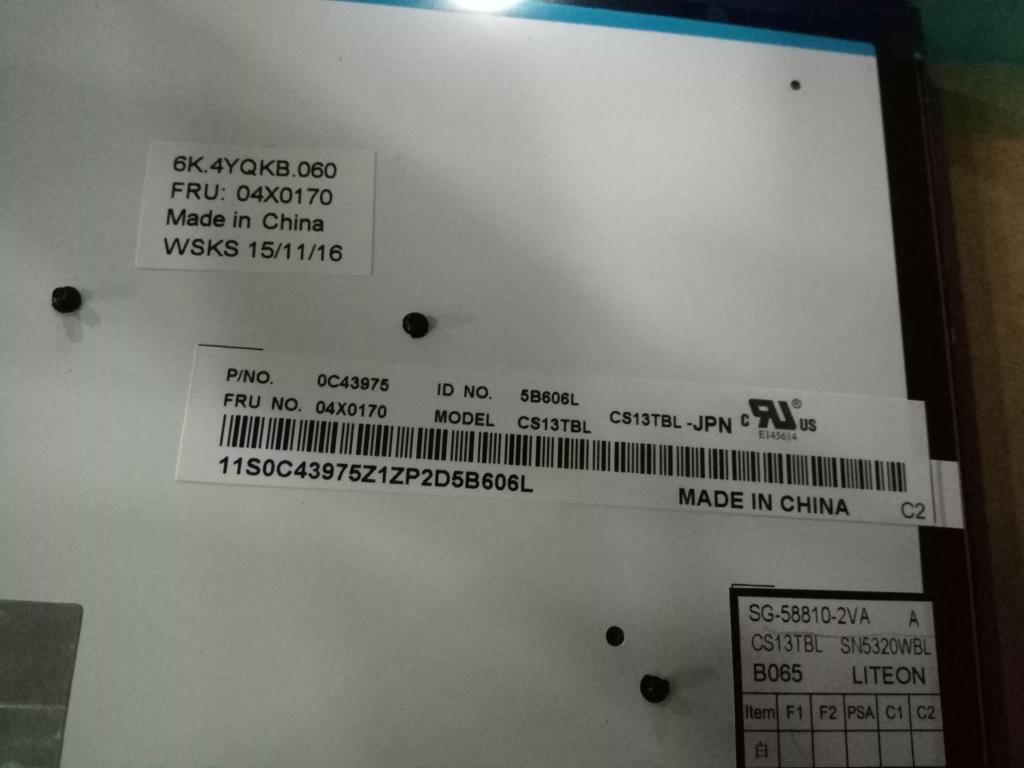Lenovo Ki Keyboards Internal - 04X0170
