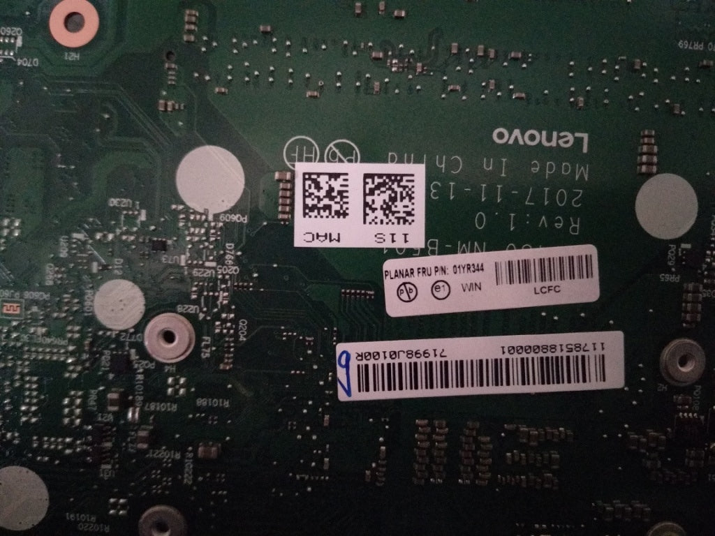 Lenovo 01YR344 Et480 Mb Win I58350U Tpm2 Uma