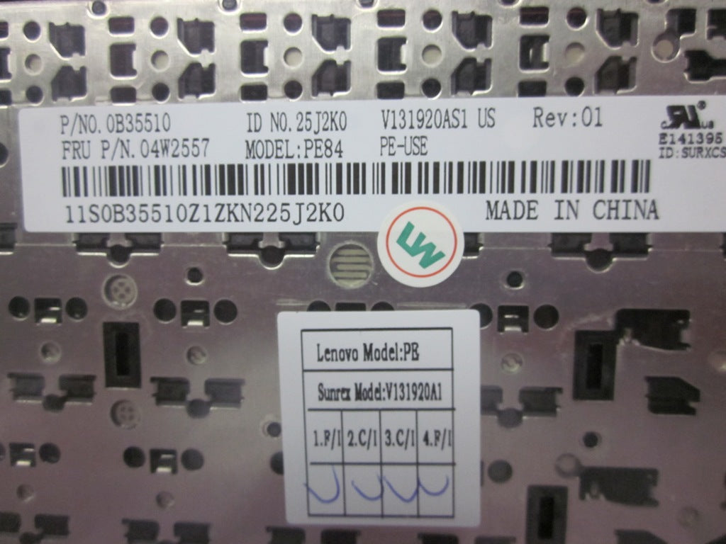 Lenovo Ki Keyboards Internal - 04W2557