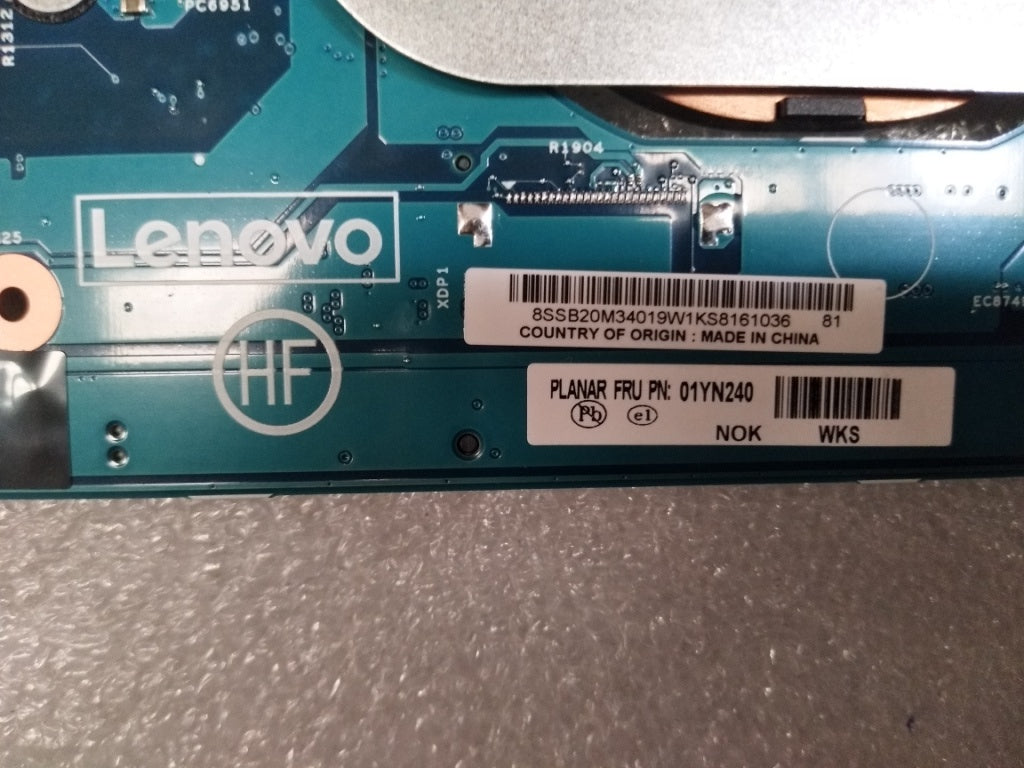 Lenovo 01YN240 Mb Nok I58350U 8G Amt Ntpm Vpr