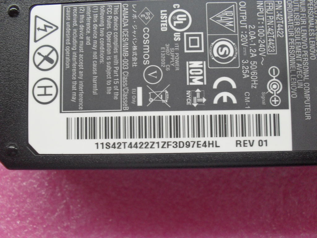 Lenovo Astec65W20V2P - 42T4423