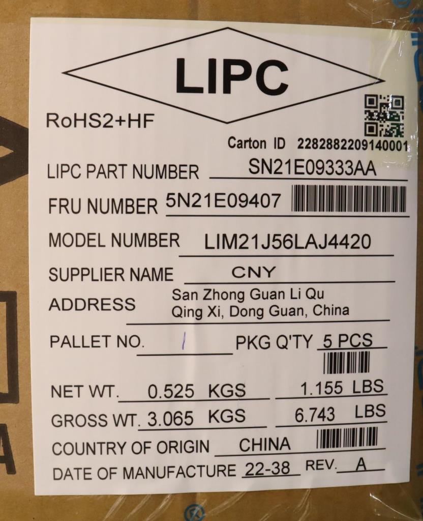 Lenovo Nbkyb Cs22 C14 Fl Top,Chy,La S - 5N21E09407