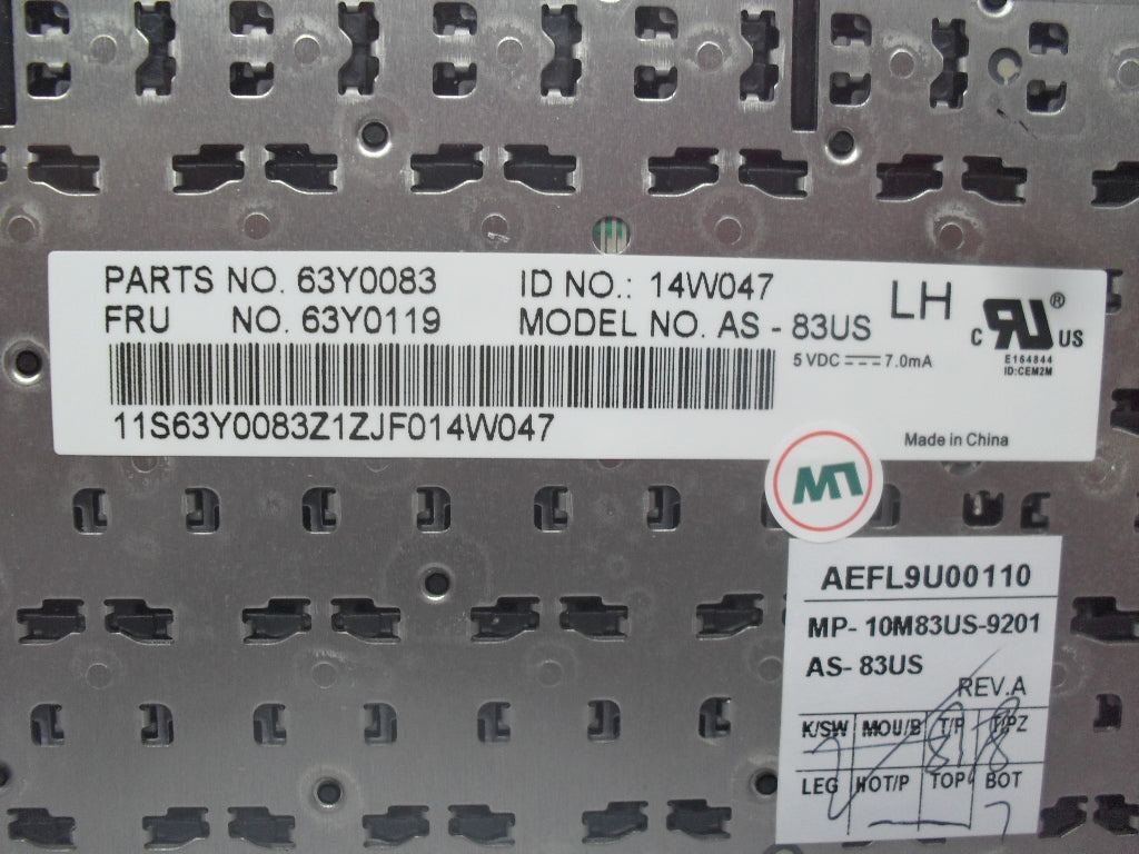 Lenovo Ki Keyboards Internal - 63Y0119