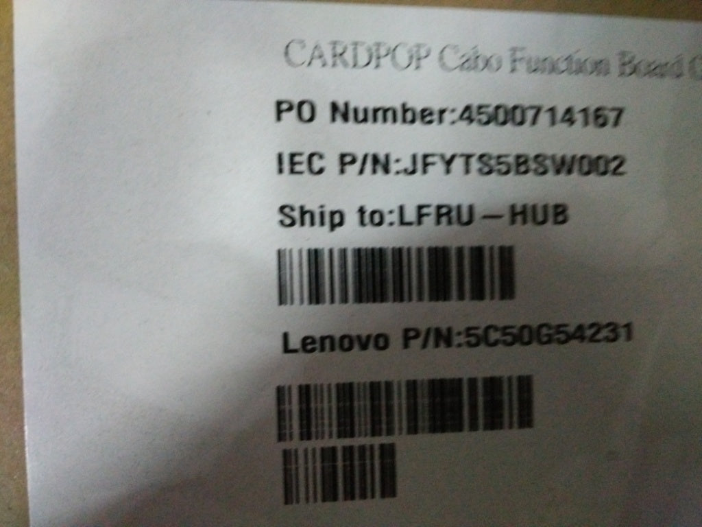 Lenovo Ci Cards Misc Internal - 5C50G54231