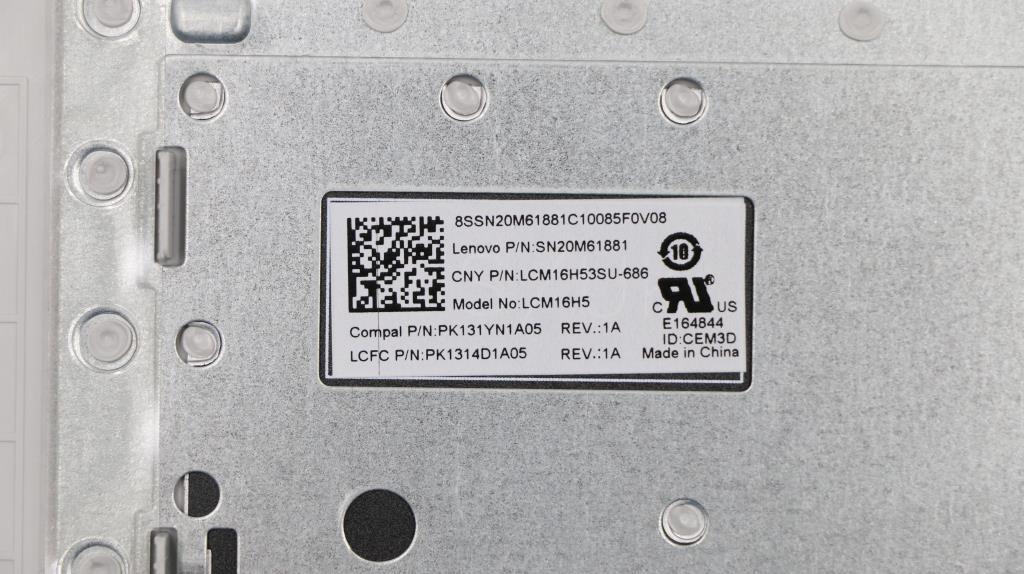 Lenovo Keyboard Internal Includes C-C - 5CB0R13896