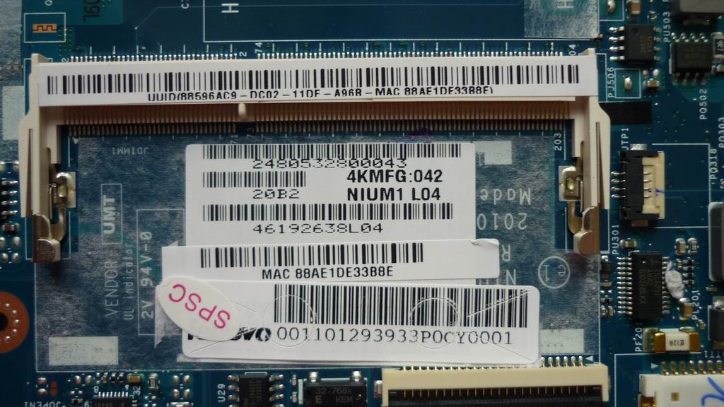 Lenovo 11012939 Mb Nium1Assembly-1.33Gi5-470Um