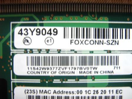 Lenovo Replacement Part - 43Y9049