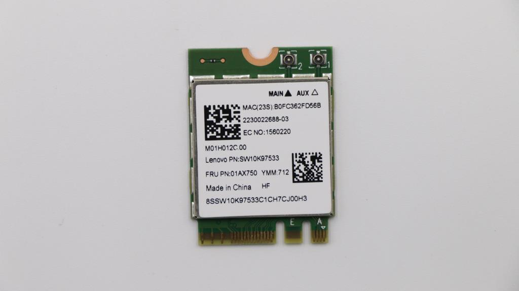 Lenovo Wireless Wirelesscmbcbt8822Be - 01AX750