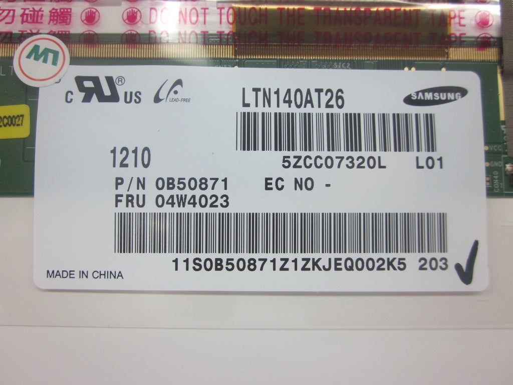 Lenovo Panel 14.0 Hd Glare Led(Sec) - 04W4023