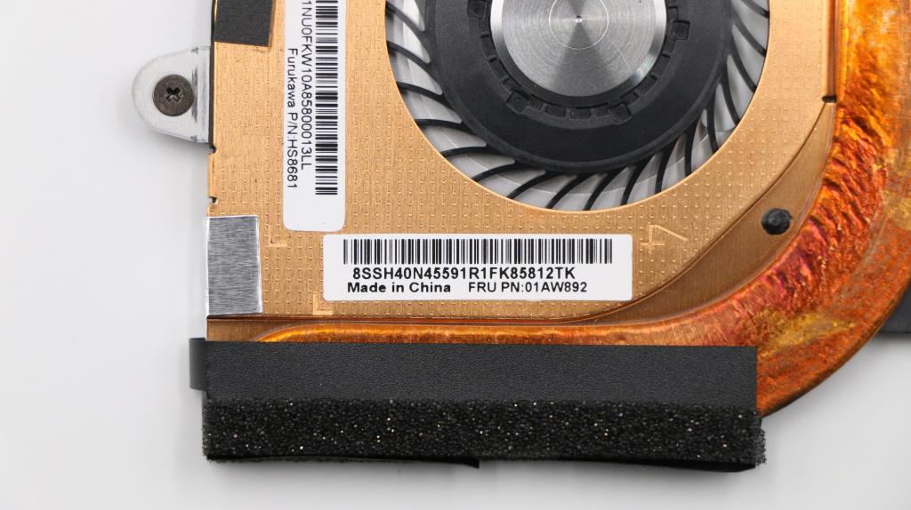 Lenovo 01AW892 Cpu Heatsink Wfan Frkw