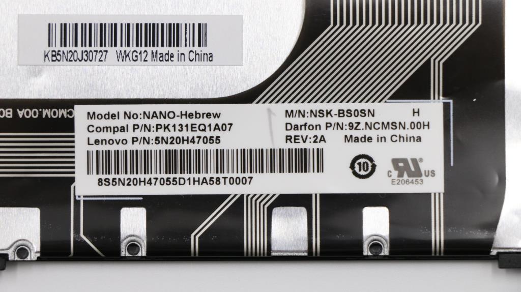 Lenovo Ki Keyboards Internal - 5N20J30727