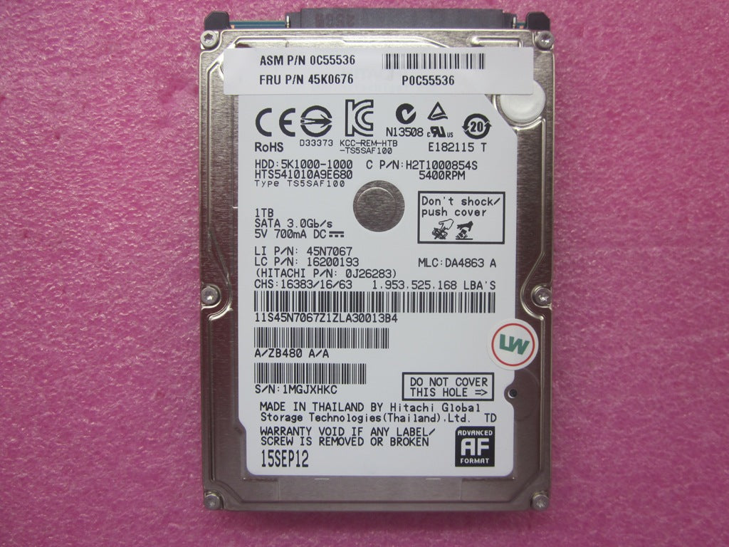 Lenovo 45K0676 Hd Hard Drives