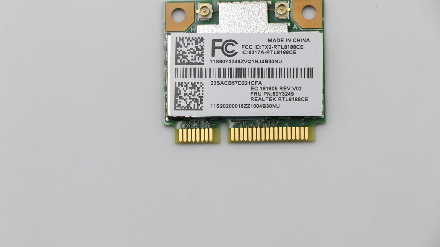 Lenovo 60Y3249 Realtek Bgn 1X1 Hmc Wlan Card