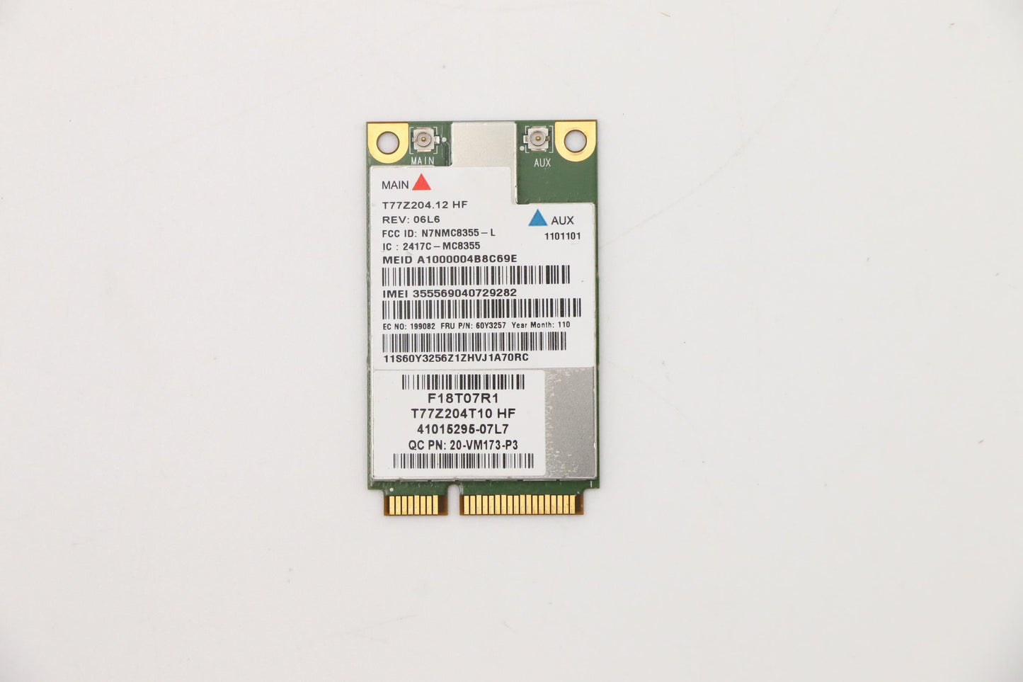 Lenovo Wireless WAN Adapter, SIE, Gobi3 7 FMC - 60Y3257