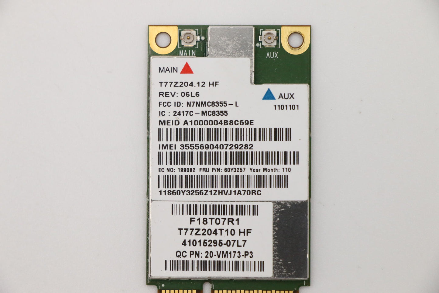 Lenovo Wireless WAN Adapter, SIE, Gobi3 7 FMC - 60Y3257