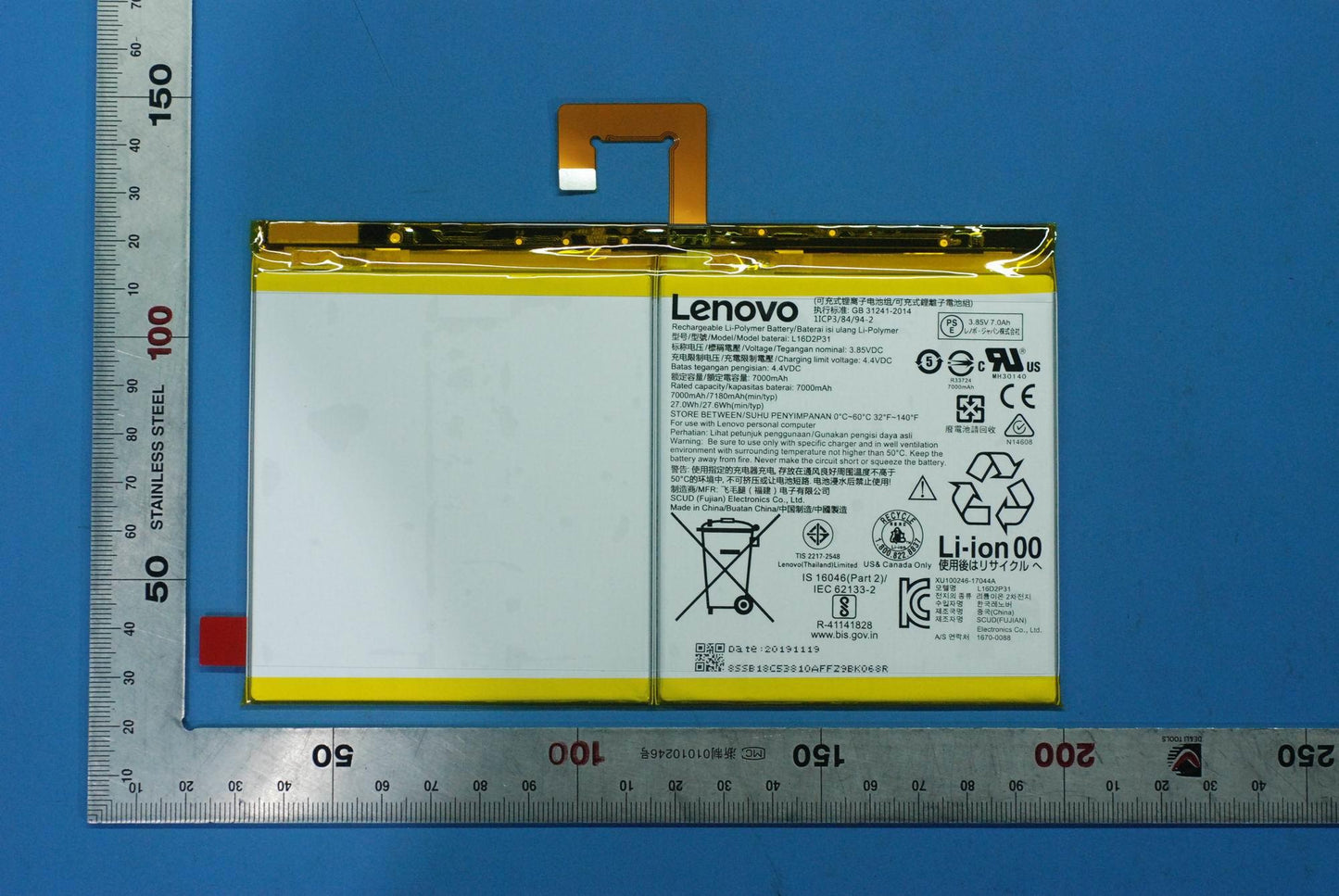 Lenovo SB18C53810 Scud-A-Lb L16D2P31 3.85V27Wh 2