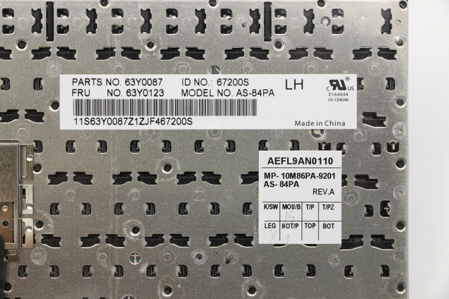 Lenovo Keyboard Ml-Keyboard Bra - 63Y0123