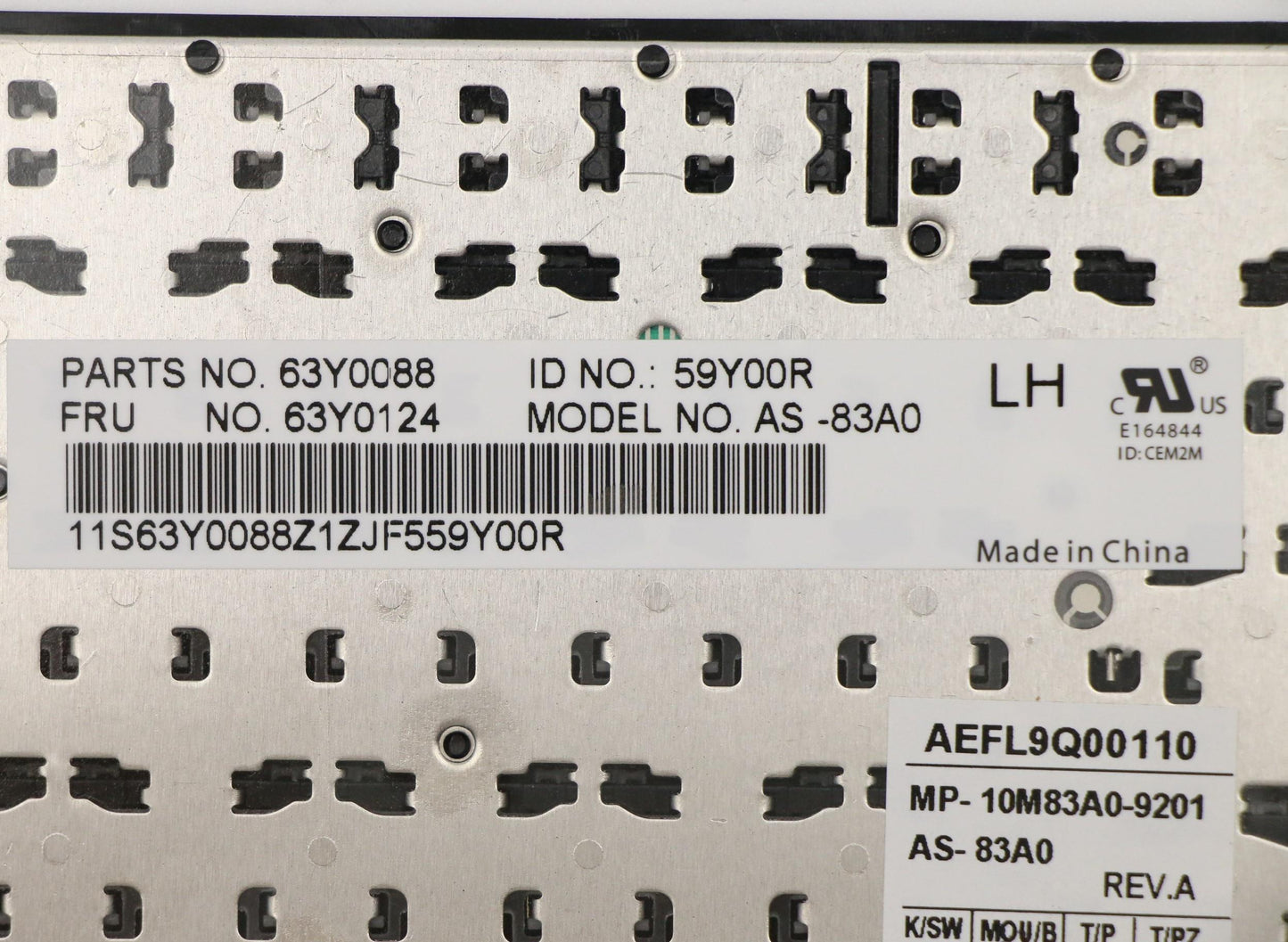 Lenovo Ki Keyboards Internal - 63Y0124