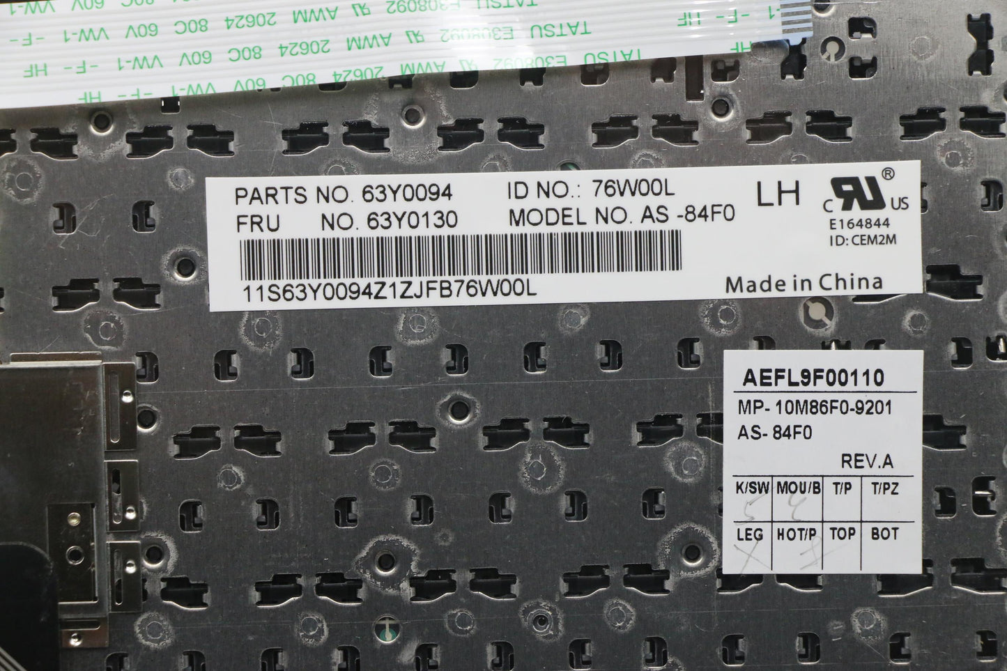 Lenovo Ki Keyboards Internal - 63Y0130