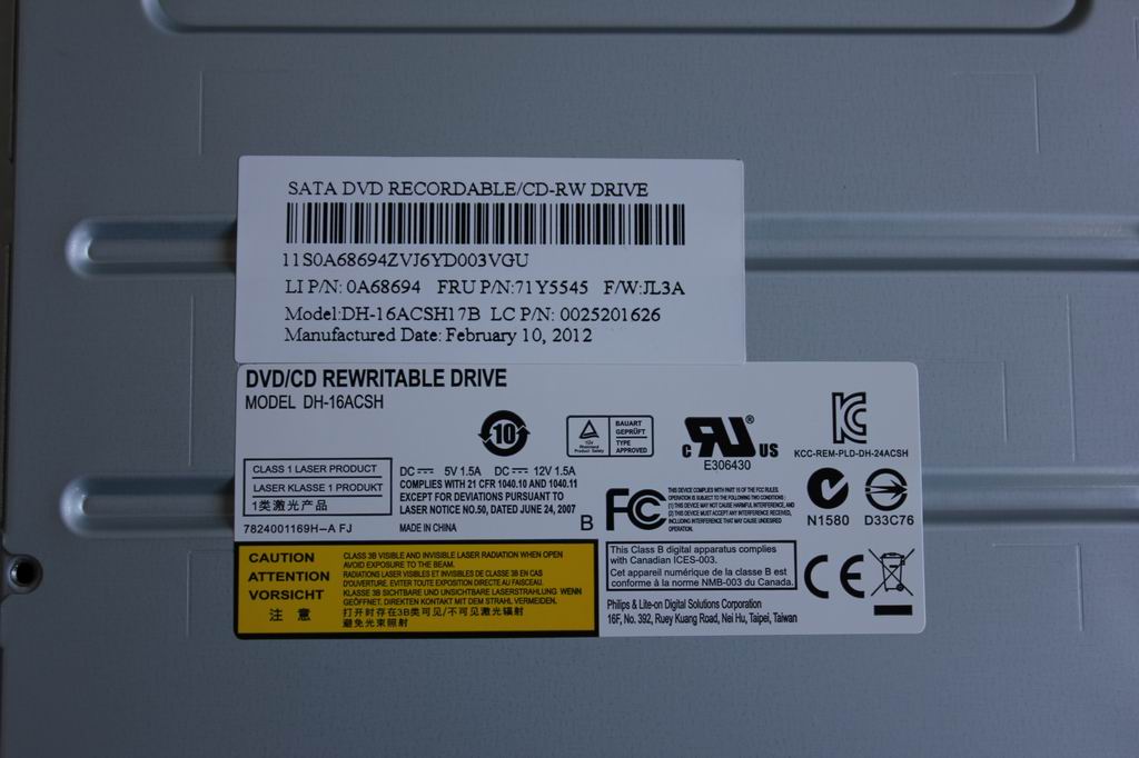 Lenovo 25201626 Dvd-Rw Plds 16Xdh-16Acsh Sata