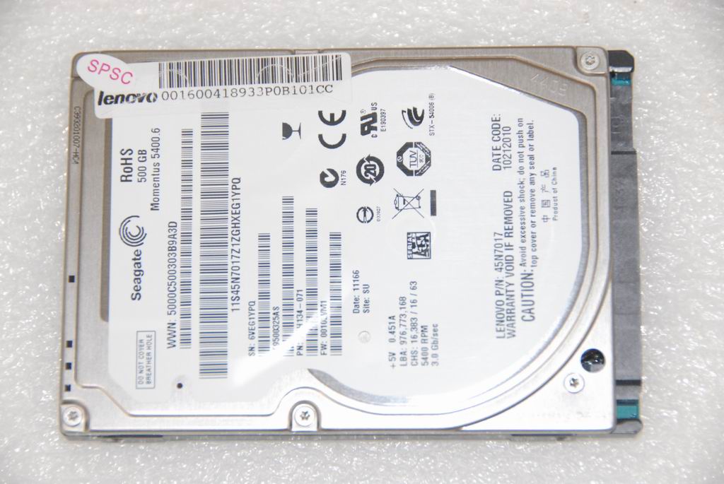 Lenovo 16004189 Hdd Seagate St9500325As 500G