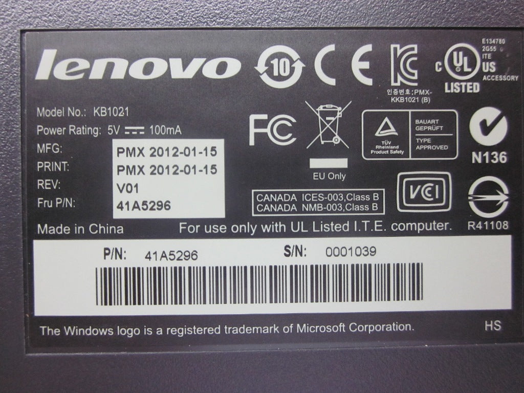 Lenovo Replacement Part - 41A5296