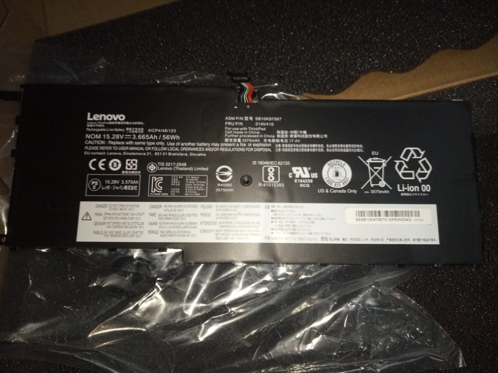 Lenovo 01AV410 Ba Rechargeable Batteries